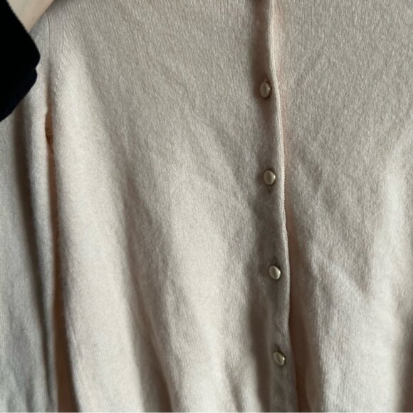 Club Monaco Sz S Italian Cashmere Blush Pink Feminine Coquette Cardigan Sweater - Picture 7 of 11